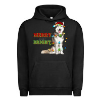 Pigment Black Merry And Bright Husky Urban Hoodie - RanaPortraitStore
