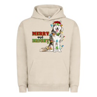 Pigment French Oak Merry And Bright Husky Urban Hoodie - RanaPortraitStore