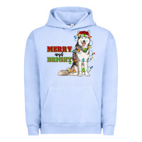 Pigment Grape Ice Merry And Bright Husky Urban Hoodie - RanaPortraitStore