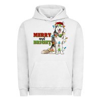 Pigment Lunar Rock Merry And Bright Husky Urban Hoodie - RanaPortraitStore
