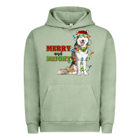 Pigment Oil Green Merry And Bright Husky Urban Hoodie - RanaPortraitStore