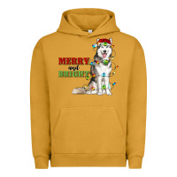Pigment Peanut Butter Merry And Bright Husky Urban Hoodie - RanaPortraitStore
