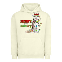 Pigment Pistachio Merry And Bright Husky Urban Hoodie - RanaPortraitStore