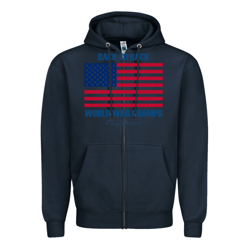 Back To Back World War Champs Back [tw] Zipper Hoodie by linhVisuals | Teevron