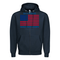 Navy back to back world war champs back [tw] Zipper Hoodie - linhVisuals