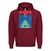 Burgundy awws Zipper Hoodie - linhVisuals