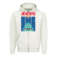 Oatmeal Heather awws Zipper Hoodie - linhVisuals