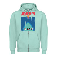 Seafoam awws Zipper Hoodie - linhVisuals