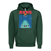 Sports Green awws Zipper Hoodie - linhVisuals