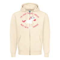 Sandshell i'm a little horse Zipper Hoodie - linhVisuals