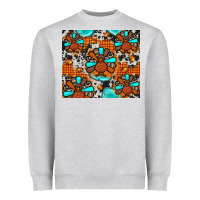 Heather Grey turkey Heavyweight Sweatshirt - JahusDesignShop