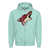 Seafoam the-coyotes-of-arizona-sporst Zipper Hoodie - linhVisuals