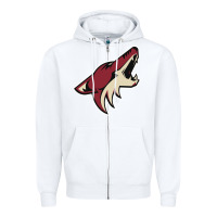 White the-coyotes-of-arizona-sporst Zipper Hoodie - linhVisuals