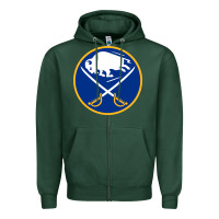 Sports Green the-sabres-buffalo-sports Zipper Hoodie - linhVisuals