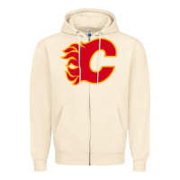Sandshell the-flames-calgary-sports Zipper Hoodie - linhVisuals