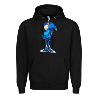 Black Söniĉ Kids Zipper Hoodie - linhVisuals