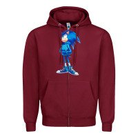 Burgundy Söniĉ Kids Zipper Hoodie - linhVisuals