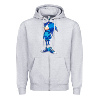 Heather Grey Söniĉ Kids Zipper Hoodie - linhVisuals