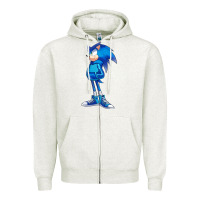 Oatmeal Heather Söniĉ Kids Zipper Hoodie - linhVisuals