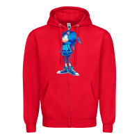 Red Söniĉ Kids Zipper Hoodie - linhVisuals