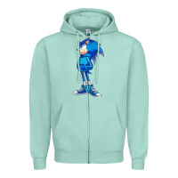 Seafoam Söniĉ Kids Zipper Hoodie - linhVisuals