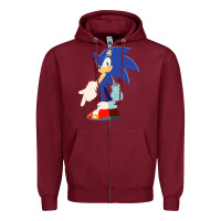 Burgundy Söniĉ Kids Zipper Hoodie - linhVisuals