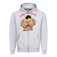 Bart Crack Kills Zipper Hoodie | Teevron
