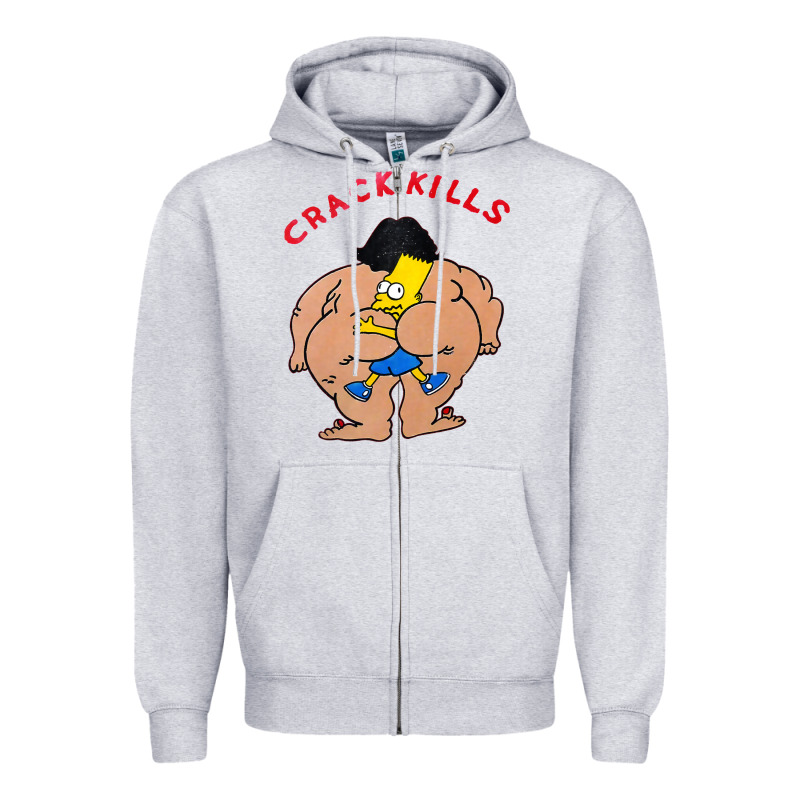 Bart Crack Kills Zipper Hoodie by linhVisuals | Teevron
