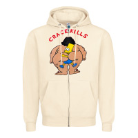 Sandshell bart crack kills Zipper Hoodie - linhVisuals