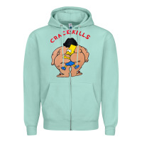 Seafoam bart crack kills Zipper Hoodie - linhVisuals