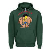 Sports Green bart crack kills Zipper Hoodie - linhVisuals