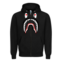 Black bape shark [tb] Zipper Hoodie - linhVisuals