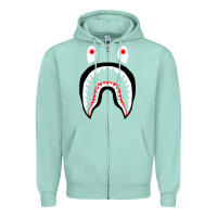 Seafoam bape shark [tb] Zipper Hoodie - linhVisuals