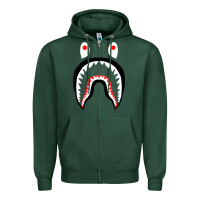 Sports Green bape shark [tb] Zipper Hoodie - linhVisuals