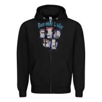 Black barenaked ladies vintage 1993 cartoon Zipper Hoodie - linhVisuals