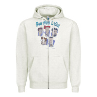 Oatmeal Heather barenaked ladies vintage 1993 cartoon Zipper Hoodie - linhVisuals