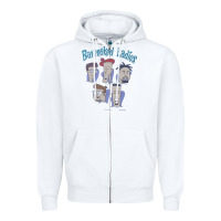 White barenaked ladies vintage 1993 cartoon Zipper Hoodie - linhVisuals