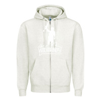 Oatmeal Heather Red Dawn Wolverines Zipper Hoodie - linhVisuals