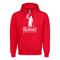 Red Red Dawn Wolverines Zipper Hoodie - linhVisuals