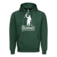 Sports Green Red Dawn Wolverines Zipper Hoodie - linhVisuals