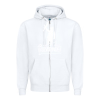 White Red Dawn Wolverines Zipper Hoodie - linhVisuals