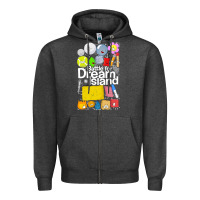 Charcoal Heather battle for dream island poster [tb] Zipper Hoodie - linhVisuals