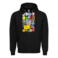 Black battle for dream island poster [tb] Zipper Hoodie - linhVisuals