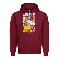 Burgundy battle for dream island poster [tb] Zipper Hoodie - linhVisuals