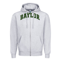 Heather Grey baylor [tw] Zipper Hoodie - linhVisuals