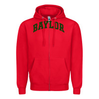 Red baylor [tw] Zipper Hoodie - linhVisuals