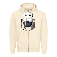Sandshell baymax in pocket Zipper Hoodie - linhVisuals
