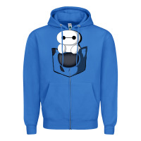 True Royal baymax in pocket Zipper Hoodie - linhVisuals