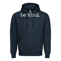 Navy be kind. [tb] Zipper Hoodie - linhVisuals