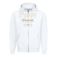 White Mens Pappy Because Grandpa Is For Old Guys Funny Zipper Hoodie - linhVisuals